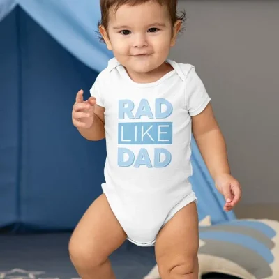 Rad Like Dad Baby Bodysuit Bodysuit Baby's -GoatDeals Designs