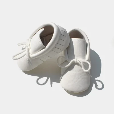 Moccasins Soft Sole Baby White